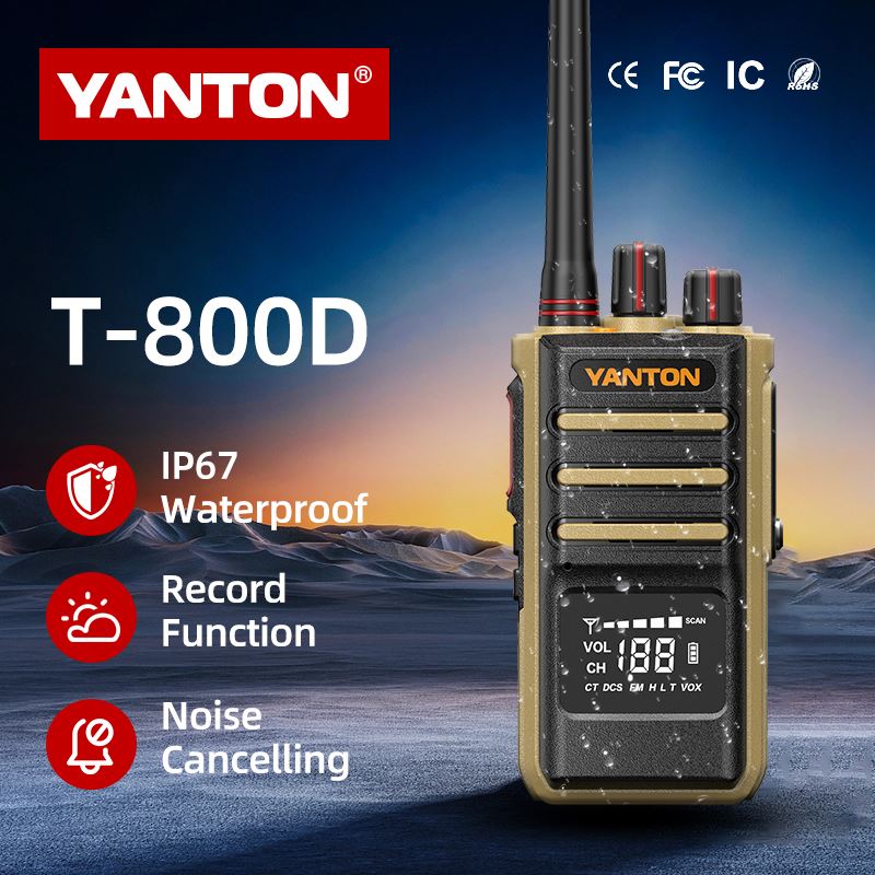 Radio portabel walkie jarak jauh yang kuat